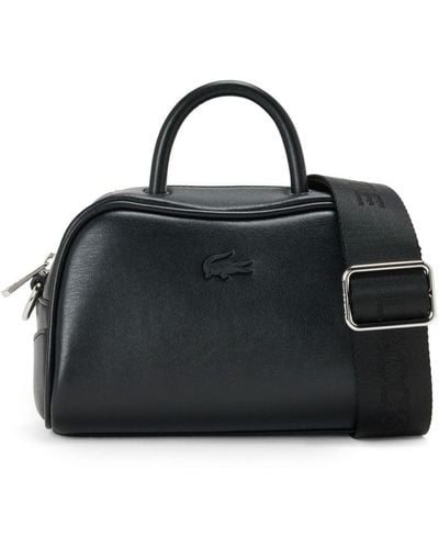Lacoste Mini Lora Leather Tote Bag - Black