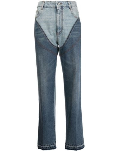 Stella McCartney Jeans in Colour-Block-Optik - Blau