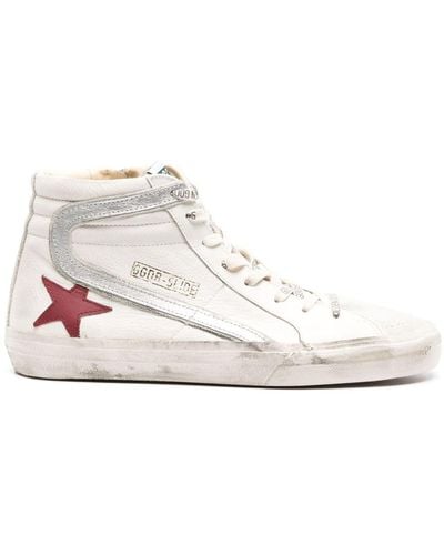 Golden Goose Sneakers Met Sterpatch - Wit