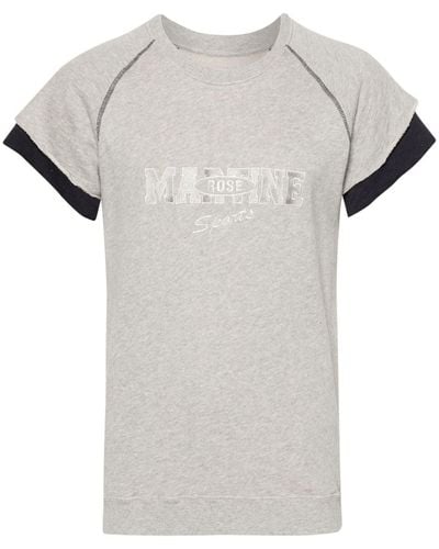 Martine Rose T-shirt à logo brodé - Blanc