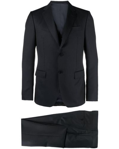 ZEGNA Single-breasted Three-piece Suit - Black