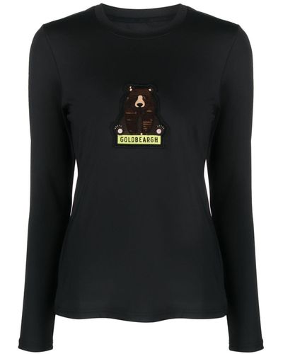 Goldbergh Logo-patch Long-sleeve T-shirt - Black