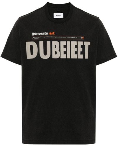 Doublet Logo-print Cotton T-shirt - Black
