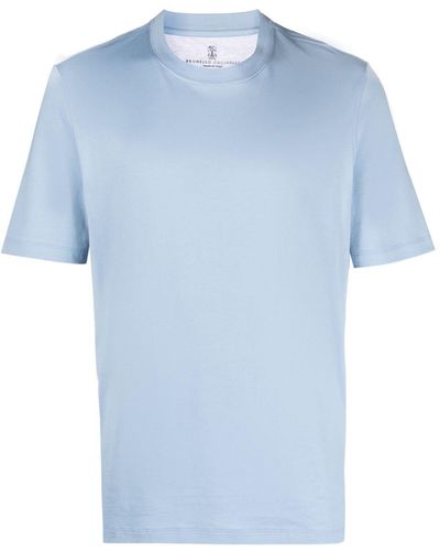 Brunello Cucinelli ラウンドネック Tシャツ - ブルー