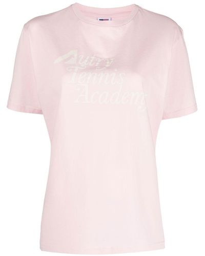 Autry T-shirt Tennis Academy à manches courtes - Rose