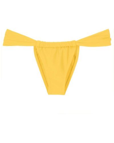 Amir Slama Bikinihöschen mit hohem Bund - Gelb