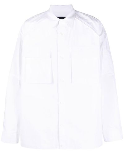 Juun.J Hemd mit aufgesetzten Taschen - Weiß