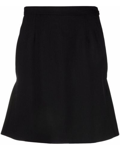 Alexander McQueen High Waisted Skirt - Black