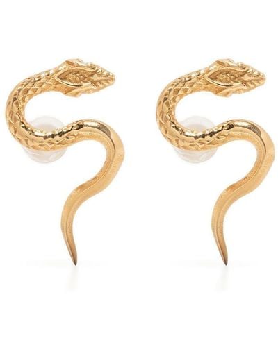 Emanuele Bicocchi Gold Plated Serpent Earrings - Metallic