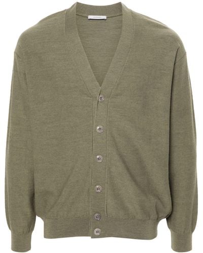 Lemaire Fine-knit Cardigan - Green