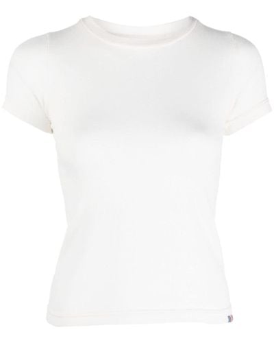Extreme Cashmere Crew-neck Short-sleeve T-shirt - White