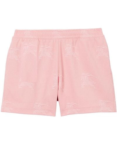 Burberry Equestrian Knight Above-knee Length Shorts - Pink