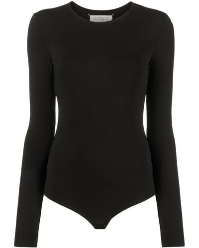 Maison Margiela Body con cuello redondo - Negro