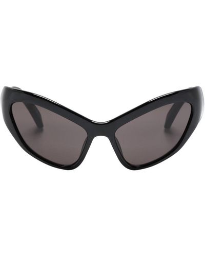 Balenciaga Sonnenbrille mit Oversized-Gestell - Grau
