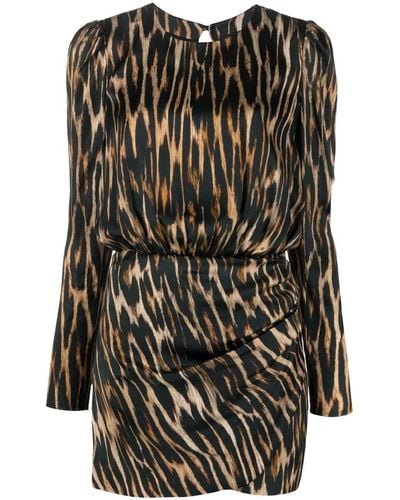 John Richmond Mini-jurk Met Luipaardprint - Zwart