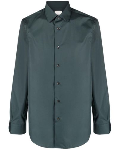 Paul Smith Tailored-cut Poplin Shirt - Green