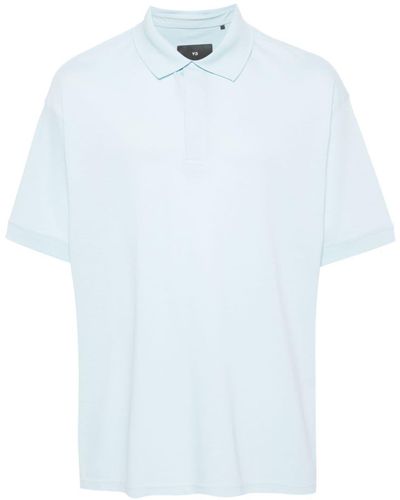Y-3 Logo-rubberised Cotton Piqué Polo Shirt - White