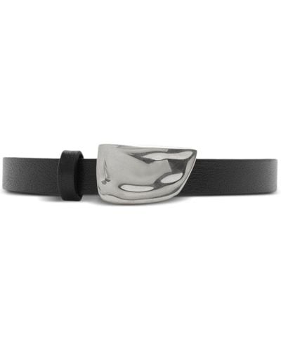 Burberry Shield Leather Belt - Black
