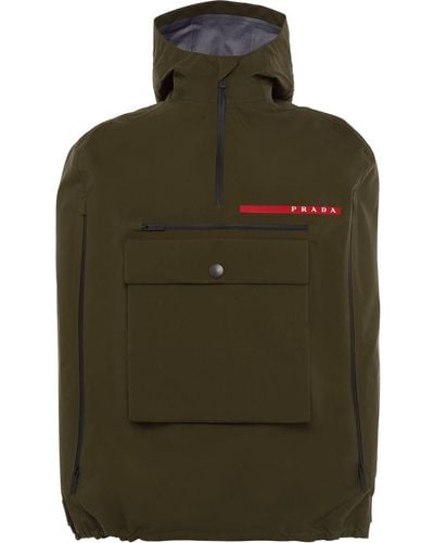Prada Lr-mx017 Gore-tex Pro Nylon Fabric Jacket - Green