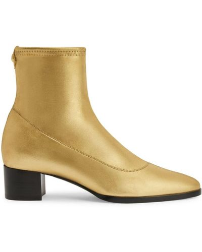 Giuseppe Zanotti Sallie Stiefel im Metallic-Look - Natur