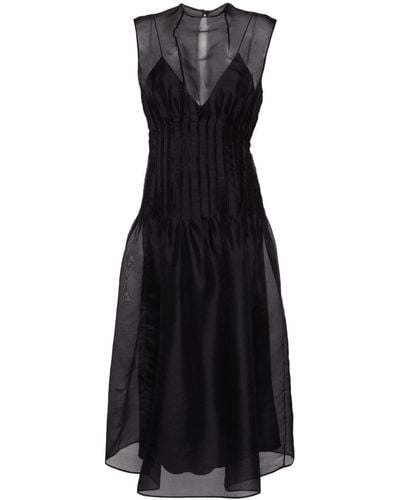 Khaite The Wes Midi Dress - Black