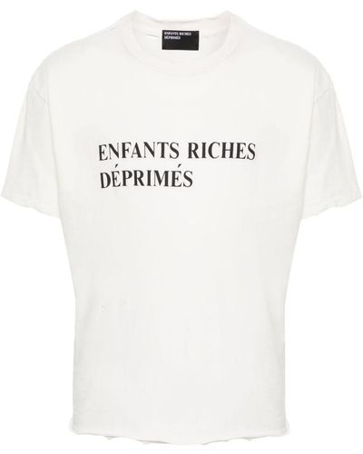 Enfants Riches Deprimes Classic Logo Cotton T-shirt - White