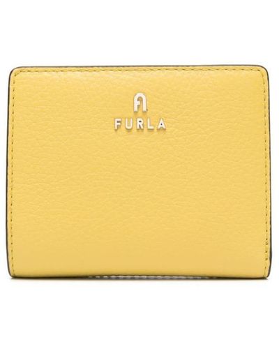 Furla Small Camelia Compact Leather Wallet - Yellow