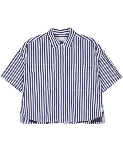 Sacai Thomas Mason Cotton Shirt - Blue