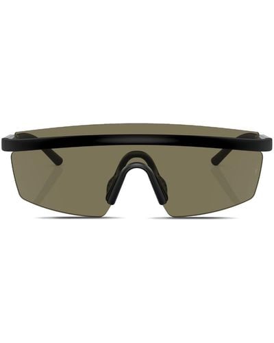 Oliver Peoples R-4 Mask-frame Sunglasses - Green