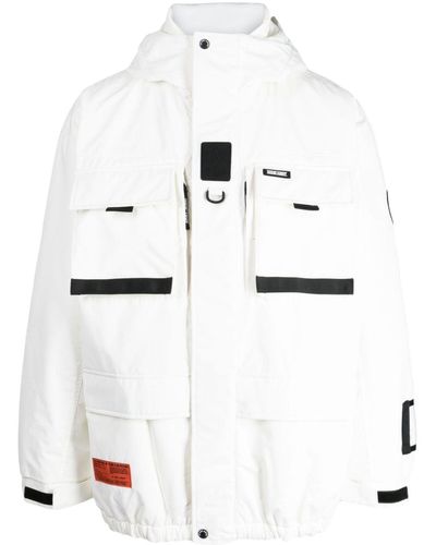 Izzue Logo-print Hooded Jacket - White
