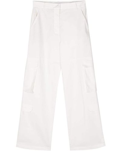 Manuel Ritz High-waist Cargo Trousers - White