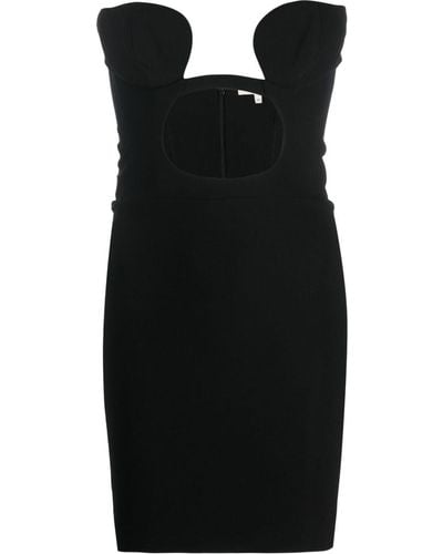 Nensi Dojaka Cut-out Jersey Minidress - Black