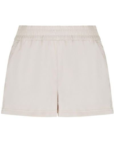 Emporio Armani Logo-print Jersey Shorts - White