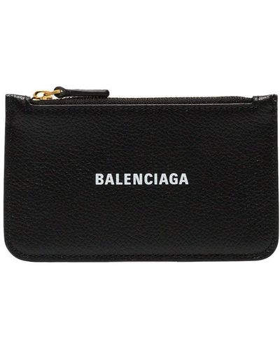 Balenciaga Portemonnaie mit Reißverschluss - Schwarz