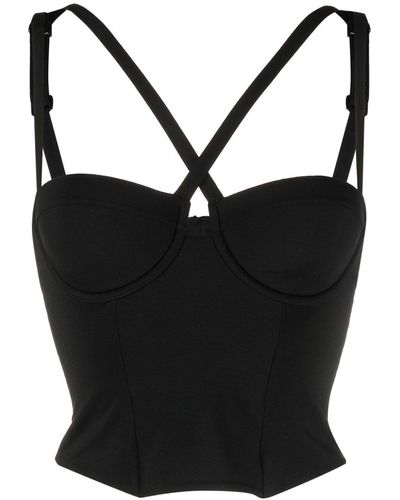 La Perla Top estilo bustier ajustado - Negro