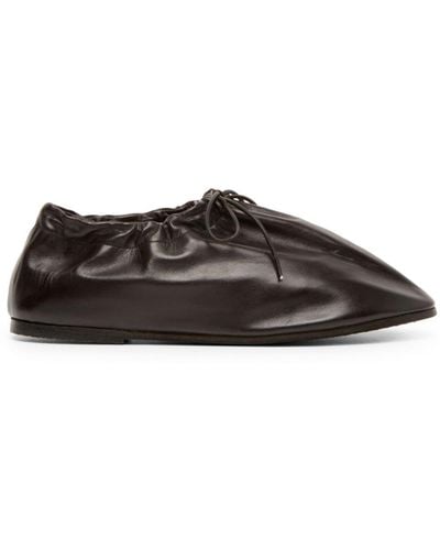 Marsèll Coltellaccio Leather Ballerina Shoes - Brown
