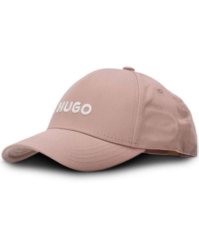 HUGO Logo-embroidered Baseball Cap - Pink