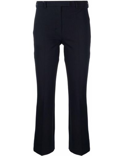 Max Mara Cropped Tailored Trousers - Blue