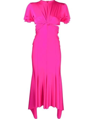 Philosophy Di Lorenzo Serafini Cut-out Midi Dress - Pink