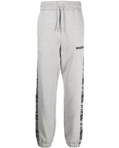 Missoni Zig-zag Stripe sweatpants - Grey