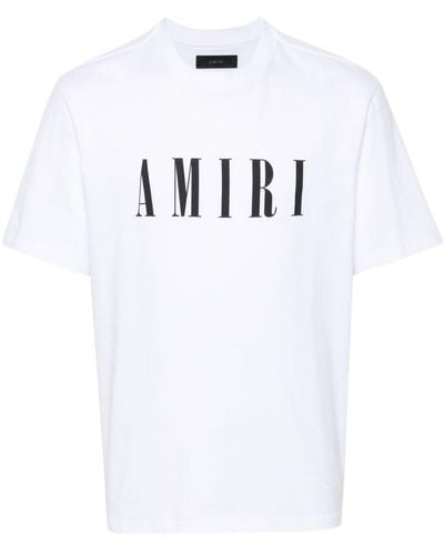 Amiri Katoenen T-shirt Met Logoprint - Wit