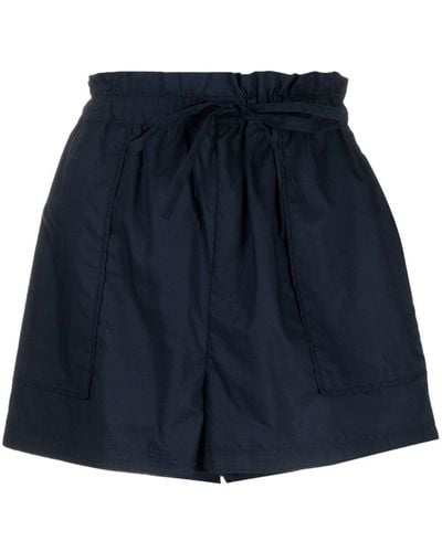 Ulla Johnson Mini-shorts Met Ruche Taille - Blauw