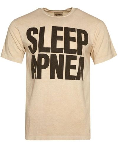 GALLERY DEPT. Sleep Apnea Cotton T-shirt - Natural