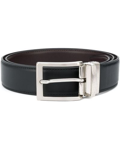 SCAROSSO Ceinture à boucle carrée - Noir