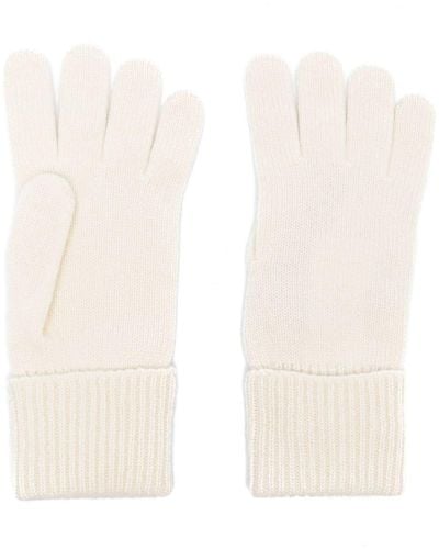 Woolrich Logo-patch Cashmere Gloves - White
