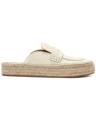 JW Anderson Leather Espadrille Loafers - White