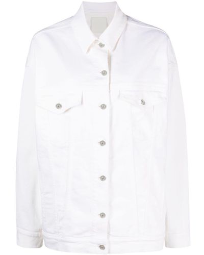 Givenchy Button-up Denim Jacket - White