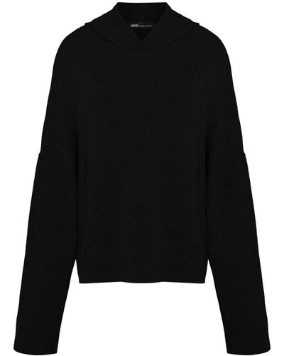UMA | Raquel Davidowicz Hooded Knit Sweater - Black