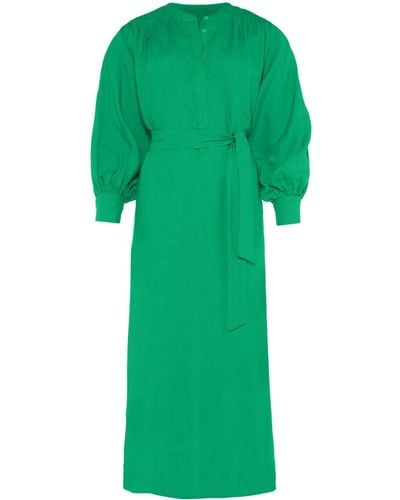 Eres Aimée Linen Maxi Dress - Green