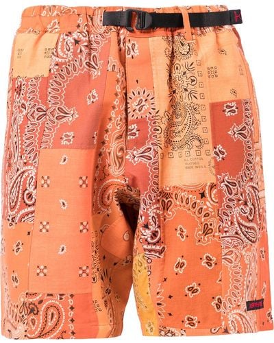 READYMADE Shorts con stampa paisley - Arancione